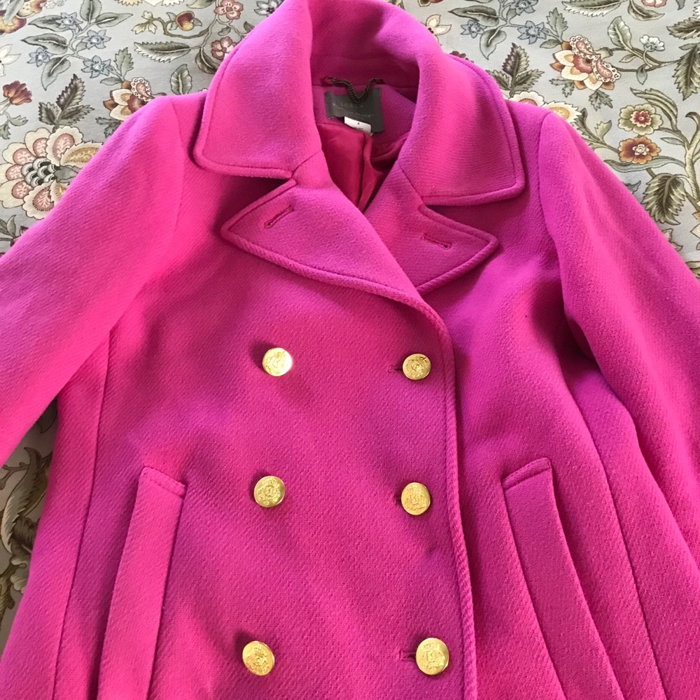 J crew stadium cloth pea coat
